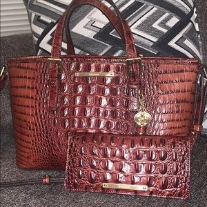 Brahmin satchel & Brahmin Wallet.